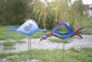 Hens made of iron for the garden. �150.00 each